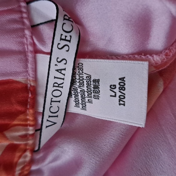 VICTORIA'S SECRET silky feel polyester floral PJ lounge pants pockets LG - Picture 6 of 6